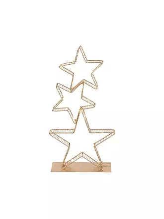 COUNTRYFIELD | LED Weihnachtsstern 23x8x45cm 3x Gena Small Gold | 